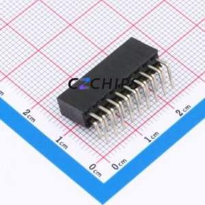 FH2.54-06-09PWS Pin Socket Bent Lead Through Hole,P=2.54mm Connector 2x9P 2.54mm 2.54mm Square Hole - Product Image 2