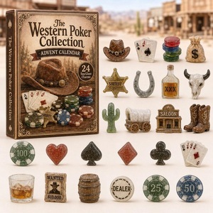 Calendrier de l'Avent 2026 de jeux de cartes d'échecs transfrontaliers, série de jeux de société, boîte mystère de Noël S pour les 5-7 ans, Cross Crown Roman - Product Image 3