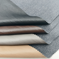 Tissu en cuir synthétique PU de haute qualité, imitation cuir, avec fil métallique, pour vêtements, robes, gants, jupes, vestes
