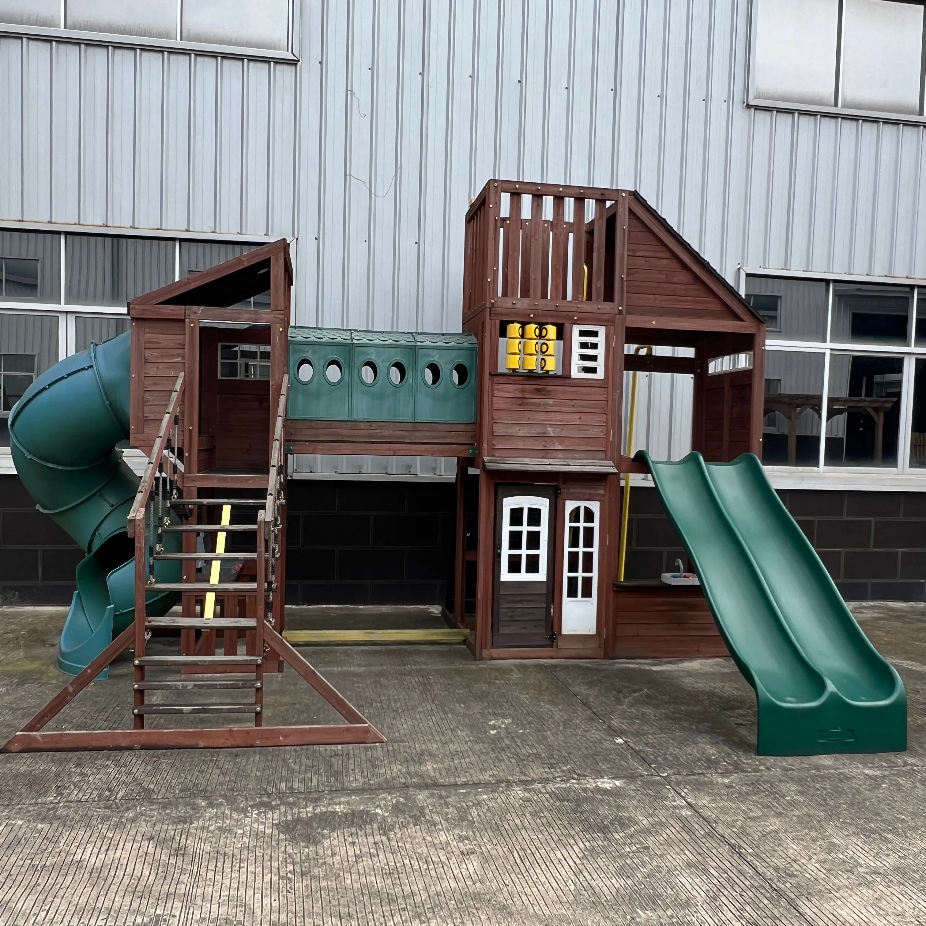 Children Outdoor Playground Kids Playing Park Backyard Kindergarten Play Set Outdoor Equipment