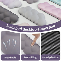 Tapis de souris ergonomique personnalisé antidérapant en forme de L avec protection d'angle, repose-poignet en mousse à mémoire de forme PORON pour clavier et jeux, motif dessin animé, en stock