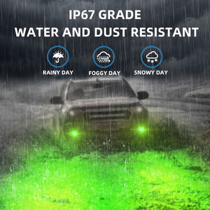Ampoules de feux de brouillard LED H8 H11 super lumineuses, DRL haute puissance, puces 3570 pour voitures, <span class=keywords><strong>feu</strong></span> de brouillard LED <span class=keywords><strong>vert</strong></span> citron - Product Image 3