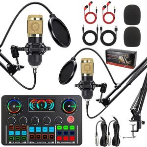 Hai BM800 <span class=keywords><strong>Microphone</strong></span> condenser microfone podcast thiết bị Set với Live Card âm thanh giám sát Tai nghe cho podcasting trực tuyến - Product Image 6