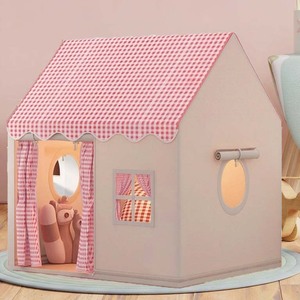 Nueva Carpa Infantil Grande a Cuadros Rosas para Jugar en Interiores y Exteriores, Ideal para Jugar y Fiestas, Carpa Interior Perfecta - Product Image 4