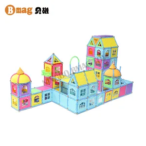 3D Plastic Magnetic Tiles Building Blocks Bricks Game Educational Toy For kids Diy Building Blocks Toy