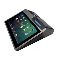 Bureau tout-en-un de 10.1 pouces pour terminal de point de vente sans fil de restaurant Windows10/Android7.1/8.1/11 avec imprimante thermique