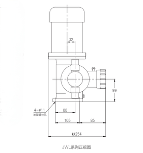 Bombas Dosificadoras de Pistón de Acero Inoxidable 304 Serie CNF JWL240/0.8, Bombas Químicas Diseñadas para la Industria Petroquímica - Product Image 2