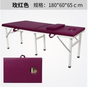 Table de massage pliante portable 180x60x48 cm, structure métallique, mousse de densité moyenne, pour la thérapie par massage et l'utilisation en ambulatoire - Product Image 4