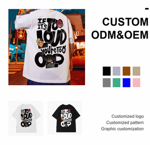 بيع بالجملة أعلى جودة العلامة التجارية الجديدة مصمم أزياء تي شيرت عارضة الرجال العصرية فضفاضة المطبوعة تي شيرت - Product Image 3