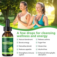 Gouttes liquides de chlorophylle de marque privée saveur de menthe 12000mg supplément booster pour la peau système de digestion prend en charge la fonction hépatique