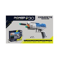 Revolver P30 à balles souples, lanceur de fléchettes en mousse EVA et plastique pour un jeu de tir sûr pour les garçons de 5 à 7 ans, jeu d'intérieur et d'extérieur, cadeau
