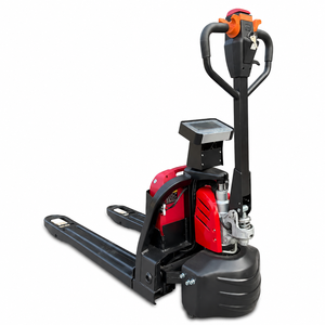 1500kg Electric Pallet Truck with Weighing Scale <b>Battery</b> Powered Electric Pallet Jack for Warehouse Handling - Product Image 1