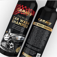 Etiqueta de producto de cuidado de coche impermeable personalizada, lámina dorada, champú de lavado automático/pegatinas de cera, rollo de impresión, etiquetas de botella de embalaje