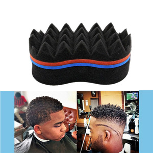 Éponge à cheveux ondulée Double face de forme ovale, éponge à cheveux ondulée Double face pour femmes <span class=keywords><strong>Afro</strong></span> et enfants - Product Image 4