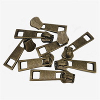 Extracteur de fermeture éclair en métal n ° 3 de haute qualité en gros or/argent/pistolet/Bronze curseur de fermeture éclair pour vêtement/chaussures/sac