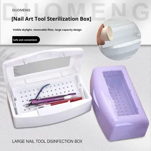 Boîte de stérilisation portable pour outils à ongles, pour la désinfection par immersion liquide, étui de rangement pour équipement de nail art - Product Image 1