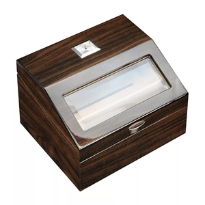 Humidificador personalizado <span class=keywords><strong>de</strong></span> madera <span class=keywords><strong>de</strong></span> <span class=keywords><strong>cedro</strong></span> española, caja <span class=keywords><strong>de</strong></span> viaje para ventana visible, soporte para cigarros, caja <span class=keywords><strong>de</strong></span> escaparate, venta al por mayor - Product Image 3