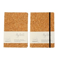 Carnet d'écriture en liège naturel écologique avec couverture rigide, marque-page exquis et papier épais - Carnet A5 relié
