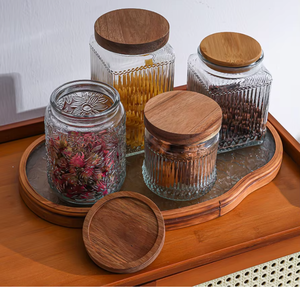 Set di Contenitori in Vetro Moderni per Spezie e Alimenti con Etichette Incise, Vendita all'Ingrosso - Product Image 4