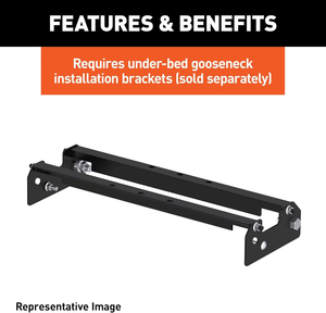 AMBITION 61100 <span class=keywords><strong>Attelage</strong></span> à <span class=keywords><strong>col</strong></span> <span class=keywords><strong>de</strong></span> <span class=keywords><strong>cygne</strong></span> à boule fixe sur lit <span class=keywords><strong>Attelage</strong></span> <span class=keywords><strong>de</strong></span> cinquième roue en acier au carbone et métal durable - Product Image 5