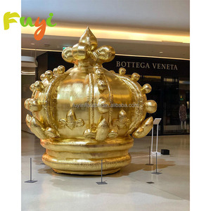 <span class=keywords><strong>Couronne</strong></span> Gonflable Style Royal Doré pour Scène Photo de Célébration en Centre Commercial - Product Image 2