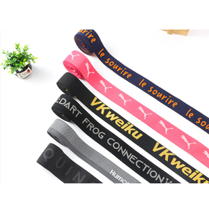 Thoáng Khí Thoải Mái Căng Jacquard Ban Nhạc Đàn Hồi Dày Vải Dây Đeo Tùy Chỉnh Màu Sắc Biểu Tượng Băng Cho Thể Thao Đồ Lót Dây Thắt Lưng - Product Image 3