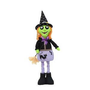 Muñecas Decorativas de Halloween, Calavera de Calabaza, Bruja de Tela, Decoración para Fiestas en Interiores - Product Image 5