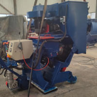 Machine de sablage mobile, sablageuse de plaques d'acier pour le décapage de la rouille des surfaces métalliques