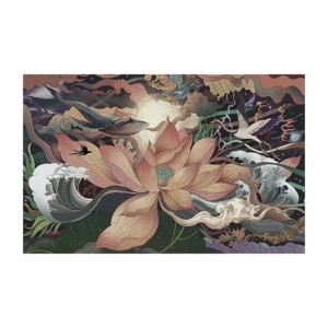 Dormitorio principal Lotus decorado <span class=keywords><strong>pared</strong></span> tela Tv Fondo tela Mural <span class=keywords><strong>papel</strong></span> tapiz sala de estudio <span class=keywords><strong>papel</strong></span> de <span class=keywords><strong>pared</strong></span> especial para habitación de niños - Product Image 4