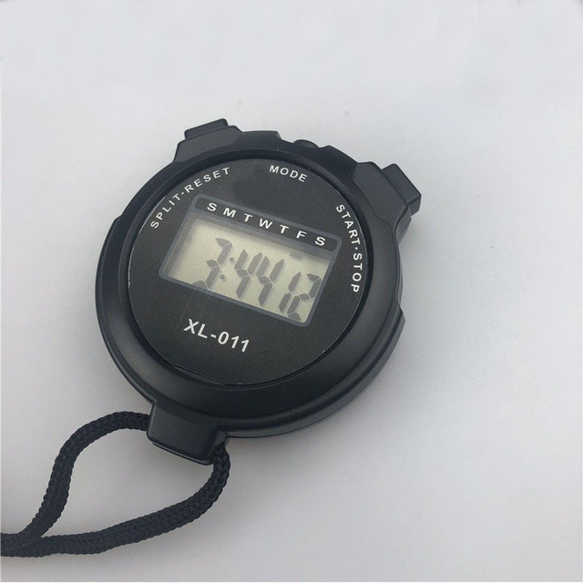 Professional Portable Chronograph Timer Stopwatch Digital Sports Stopwatch with Countdown Alarm LCD Features
