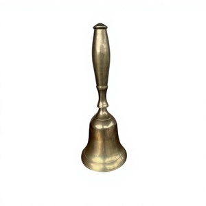 Customizable Designs Nautical <b>Hand</b> Bells Holiday Decoration Brass Bell With handle Durable <b>Hand</b> <b>Cast</b> Diwali Pooja Bell For Gift - Product Image 1