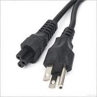 US-Stecker Stromkabel 3-Polig C5 Kleeblatt-Stecker Amerikanisches USA-Stromkabel 1,2m 4ft für AC-Adapter Laptop Notebook