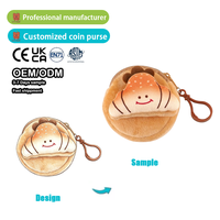 Juguetes de Peluche Personalizados con Relleno de Algodón PP, Proveedor OEM, Lindos Llaveros de Peluche con Forma de Croissant, Transforma Tu Diseño