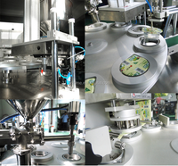 Scelleuse de gobelets à bulles de thé en PP/PET/PLA de qualité supérieure / Machine de scellage automatique par induction thermique pour gobelets en plastique Guangzhou