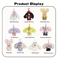 Série Armoire Lapin Kawaii : Boîte Mystère en Peluche, Poupée Mignonne, Breloque, Porte-clés de Sac à Main, Jouets de Collection pour Machine à Griffes, Cadeaux