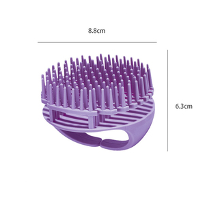Brosse de massage en silicone pour cuir chevelu et corps, brosse de lavage capillaire, exfoliant pour cuir chevelu, outils de nettoyage de la tête - Product Image 6
