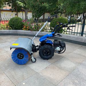 Balayeuse à neige à brosse rotative manuelle pour petites routes, souffleuse à neige pour routes d'usine - Product Image 4