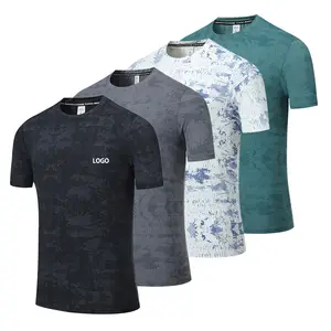men's sports t-shirt quick dry stretch compression light shirts for men new styles 2023 graphic tees t-shirt custom embroidery