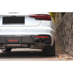 Diffusore Posteriore in Fibra di Carbonio per <span class=keywords><strong>Audi</strong></span> A4 S4 Avant B9 2019, Splitter Paraurti Posteriore - Product Image 6