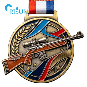 Medalla Deportiva Personalizada Grabable para Tiro con Pistola Neumática, Rifle de Aire, Deportes de Tiro, Medallón Personalizado para Rifle - Product Image 2