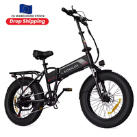 Vélo électrique pliable tout-terrain KOOLUX BK10S 48V13Ah avec batterie au lithium, moteur sans balais, pneus larges de 20 pouces, freins à disque, pédale 6 vitesses, IP54