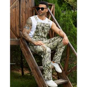 Custom Camo Bib Overalls Men <b>Adjustable</b> <b>Straps</b> Breathable Canvas Hunting Wear Jumpsuit - Product Image 3