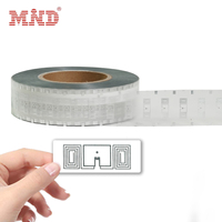 Etiqueta RFID Pasiva UHF Iso 18000-6c de 860-960mhz, Etiqueta Adhesiva RFID para Gestión de Inventario de Activos, Almacenes y Supermercados