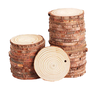 Virutas y Rodajas de Madera de <span class=keywords><strong>Pino</strong></span> Encantadoras, Madera Maciza Natural Pulida para Manualidades Navideñas y Decoración de Mesa - Product Image 4