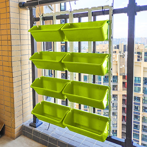 Foresta Box brevettato senza Punch fioriere a muro quadrato interno ed esterno casa casa giardino scatola di fiori - Product Image 1