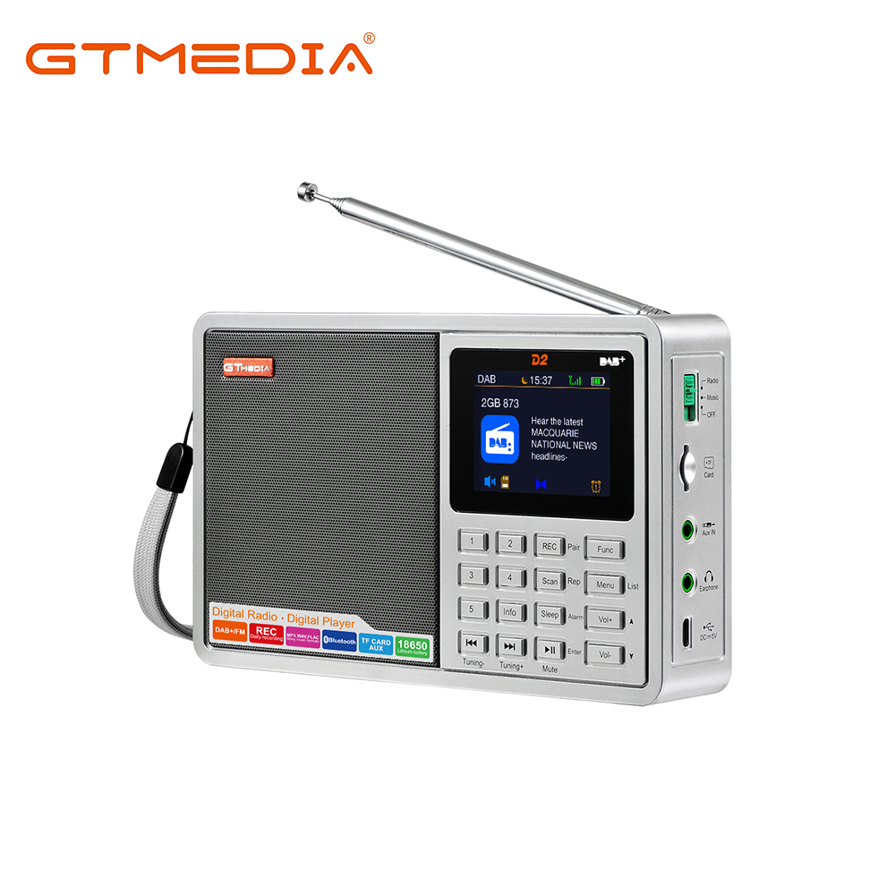 Radio De Poche, Récepteur Radio Numérique Portable Dab-Dab+ Fm Pratique