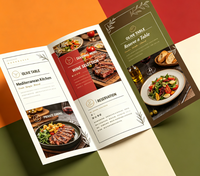 Brochure tri-pli en papier d'art, service d'impression offset de luxe pour les instituts de beauté, les spas, les cliniques, l'immobilier, les dépliants, les prospectus, les catalogues