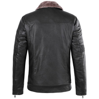 Veste en cuir pour homme, manches longues, légère, nouveau style, col montant, fermeture éclair, coupe classique, écologique, imperméable