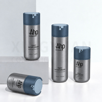 Flacons pompe sans air en plastique PP en forme de sept, personnalisables, 30 ml, 50 ml, pour crème solaire, lotion, sérum, essence, flacon sous vide de luxe pour soins de la peau
