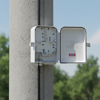 Boîtier de distribution de fibre optique mural étanche 16 cœurs NAP FTTH SC extérieur avec répartiteur PLC 1:16